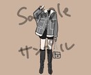 お洋服をお描きします ファッションが大好きな大学生によるイラスト イメージ3