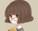 柔らかくて可愛い女の子のSNSアイコンお描きします 最短1日で納品できます(o^^o) イメージ1