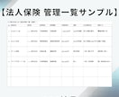 法人・役員保険を管理用に整理します 会社契約の保険を一覧化し共有資料に イメージ2