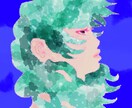 華やかな首元までのイラスト作成します シンプルで華やかなイラストを作成します イメージ4