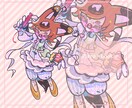 デフォルメ全身キャラクターイラストかきます ミニキャラ/グッズ/アクスタ/vtuber/カートゥーン イメージ3