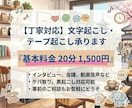 迅速丁寧に文字起こし・テープ起こしします タイピングのスピードと正確性に自信あり！ イメージ1