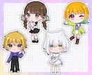 商用利用無料！ミニキャラアイコン描きます SNS等で使える全身ミニキャライラスト！ イメージ4