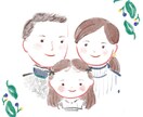 手描きタッチの絵本のような似顔絵作成します 絵本のようなやさしいイラストを探している方へ✾ イメージ3