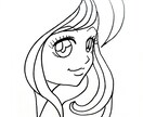 色紙に絵を描きます モノクロの世界をお楽しみ下さい イメージ4