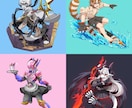 個性的なキャラクターの制作とドット絵の依頼承ります 人間からモンスターまで！全身絵はもちろん背中や表情なども イメージ7
