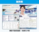 政治活動用のチラシ作成します 元新聞記者・編集者が原稿の作成編集にも対応 イメージ2