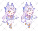 もちかわいいミニチャラ・SDキャラ制作致します 顔のみのキャラ作成も可能、推し活用やSNSアイコンなどに！ イメージ5