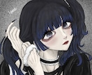 女の子のアイコン用イラストを描きます 病み系やクール系の女の子の顔を描くのが得意です イメージ4