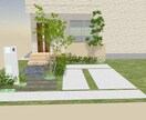 外構工事の平面図＆パース作成します シンプルな外構工事の平面図とパースを作成 イメージ1