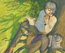 ストーリー性のある絵をお届けします より解像度の高いキャラクターの日常を覗いてみませんか。 イメージ1