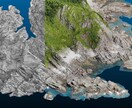 写真の3次元化•オルソ画像化を代行します 複数の画像から3次元点群やオルソ画像を作成 イメージ2