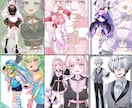5月納品可！プロが可愛く目を惹くイラスト描きます 男性キャラも可能！Vtuberイラスト、キービジュ、一枚絵等 イメージ7