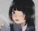 女性キャラクター限定‼️SNS等のアイコン描きます ロリータ系、メンヘラ系の女の子好きの方は是非！ イメージ1