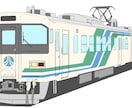 電車のイラストを描きます お好きな車両イラストをアイコン等に！ イメージ1