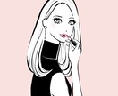 心ときめくお洒落な人物イラストをお描きします SNSアイコン、プロフィール用におすすめ♪ イメージ2