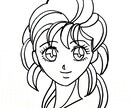 色紙に絵を描きます モノクロの世界をお楽しみ下さい イメージ1