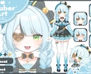 可愛いVtuberキャラクターを制作します 1年後もアップデート対応｜成長するVtuberモデル制作 イメージ5