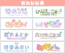 短納期＆商用利用可！VTuber向ロゴ作ります プロ歴10年以上のデザイナーが個性光るロゴを制作！ イメージ2