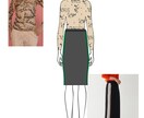 縫製仕様書用、提案用のハンガーイラストを作成します 提案用に関しては柄作成も可能です。 イメージ1