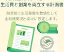生活を守る創業融資計画書を支援します 生活費・家族事情まで考慮した“無理をしない創業計画”です。 イメージ1