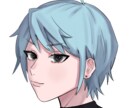 SNS、ゲーム用アイコン描きます アイコンに使える正方形の顔イラスト制作します イメージ3