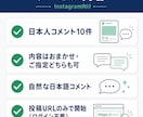 インスタ日本人コメント10件増やします ⭐️高品質　インスタ インスタグラム コメント⭐️ イメージ2