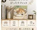 大切なペットを優しく残すデジタルアート作成します スマホ写真1枚でOK！想いを込めた言葉付パネル・ポスター対応 イメージ4
