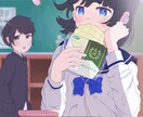 アニメ塗りでキャラクターを描きます 世界で1枚だけの空気感のあるイラストを。 イメージ4