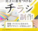 成果に差をつけるチラシ・フライヤーを制作します ★DTPデザインのプロによるオリジナルデザイン★ イメージ1