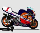 バイクや車のデフォルメイラスト描きます 自分の愛車等をデフォルメイラストにします。 イメージ2