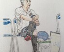 写真から制作、ミニバスの思い出を色鉛筆で描きます あの日のプレーを1枚の手描きイラストに！ イメージ7
