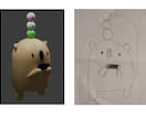 Blenderで3Dキャラモデルを作成します ブレンダーで色々な3Dキャラモデリング。 イメージ1