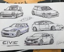 あなたの愛車をスケッチします 愛車との思い出にちょっとしたイラストを イメージ3