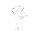 モノクロシンプルで変わったイラストを描きます シンプルでちょっと変わった、モノクロイラストはいかがですか？ イメージ2