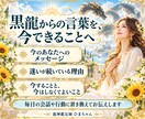 黒龍チャネリングで今必要な言葉と進む道を伝えます 恋愛や仕事で決められない理由を読み、今できることを伝えます イメージ3