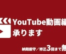 YouTube等の動画編集承ります 【無料相談OK】フルテロップ・無料修正3回まで対応可能です イメージ1