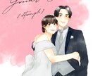 フルカラー似顔絵でウェルカムボード描きます 結婚式からSNSまで使えるデータ納品の似顔絵イラスト イメージ6