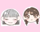 目を引く可愛いミニキャラ制作いたします アイコンやグッズなどにお使いください イメージ4