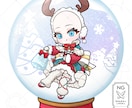 商用利用可！【スノードーム】ミニキャラを描きます ライバー活動をお手伝い！配信/パネル開け/アイコン/グッズ イメージ3