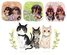 ちびキャラ*ペットや動物デフォルメイラスト描きます 【商用利用可】ゆるく可愛く使いやすく、ちびキャラ化 イメージ4