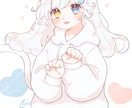 ふわふわ໒꒱♡かわいいイラストお描きします アイコン・ヘッダー・配信用イラスト等お求めの方におすすめ♪ イメージ5