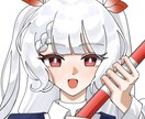 透明感のある可愛らしい1枚絵を描きます 動画用、アイコン用等目を引くイラストをご希望の方に！ イメージ3