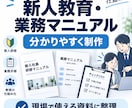 新人教育・業務マニュアルを制作しますます 現場で使える分かりやすい教育資料に整理 イメージ1