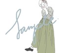 SNSアイコン 描きます シンプル 希望の差し色でお作りします イメージ1