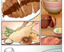 飯テロ注意！リアルなお料理イラストお描きします 美味しそうでキラキラ！お店やメニューや教室を引き立てます イメージ3