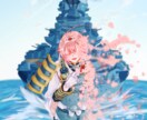 背景まで凝った描き込み細かめのイラスト制作します 動画サムネやお祝いイラスト、同人誌の表紙や挿絵に。 イメージ6