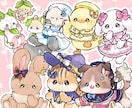 Vtuberやオリキャラの動物化イラスト描きます キャラクターの衣装や体の特徴を捉えて可愛い動物にします！ イメージ6