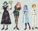キャラクター立ち絵描きます 可愛いお洋服から、ファンタジーキャラまで イメージ1