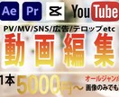 YouTube/PVなど動画全般、格安で制作します ジャンルは幅広く対応します！【修正無制限！】 イメージ1